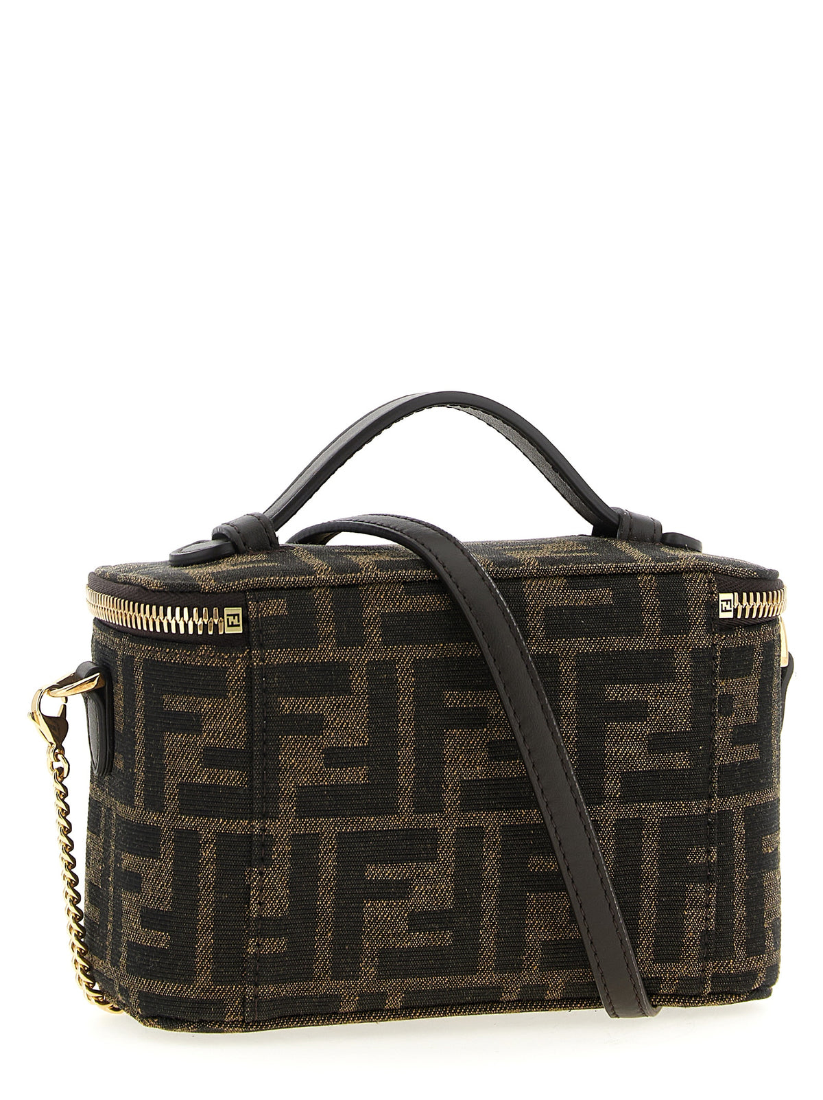 Sac à main Fendi en polyester marron