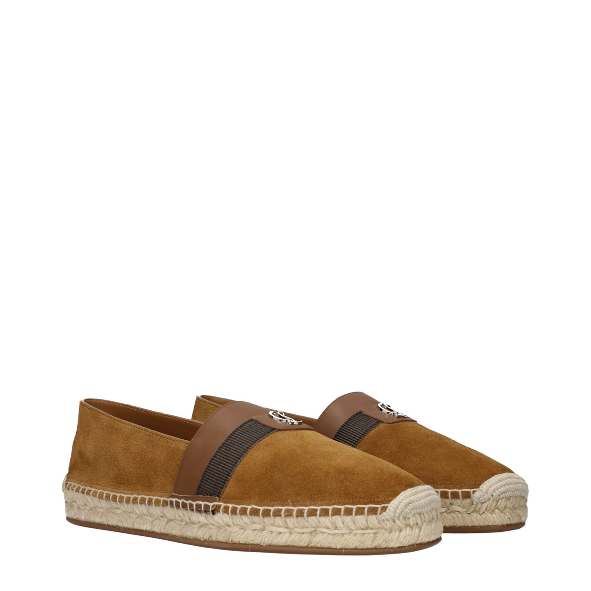 Espadrilles en cuir marron Christian Louboutin