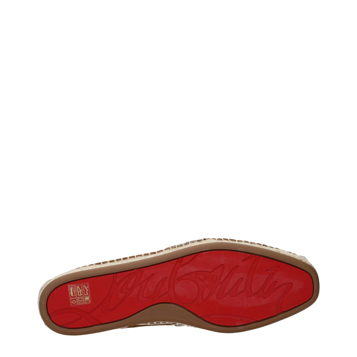 Espadrilles en cuir marron Christian Louboutin