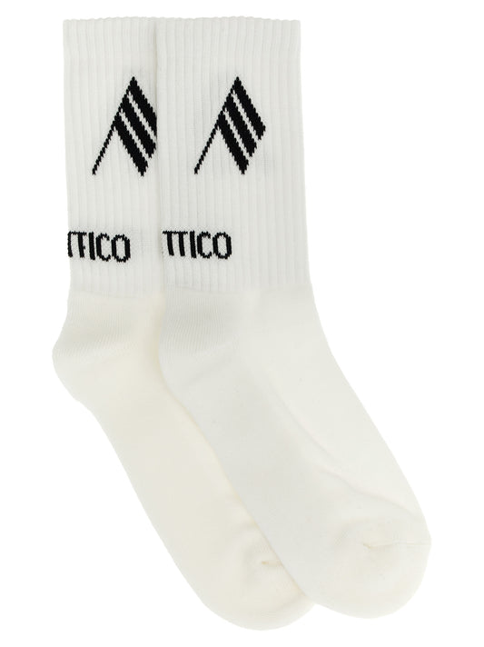 The Attico Bicolor Cotton Socks