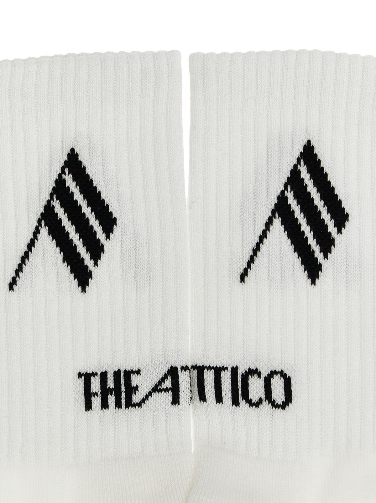 Les chaussettes The Attico bicolores en coton