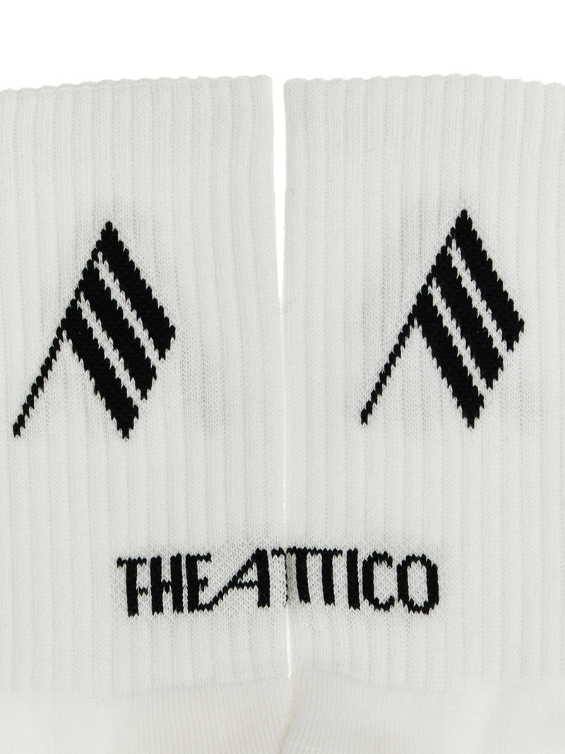 The Attico Bicolor Cotton Socks