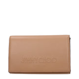 Jimmy Choo Brown Leather Clutch Bag