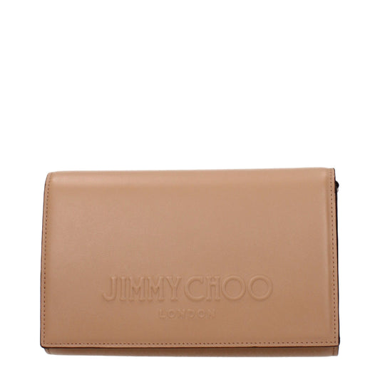 Jimmy Choo Brown Leather Clutch Bag
