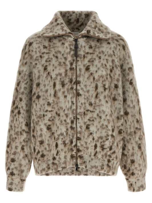 Brunello Cucinelli Multicolor Wool Cardigan
