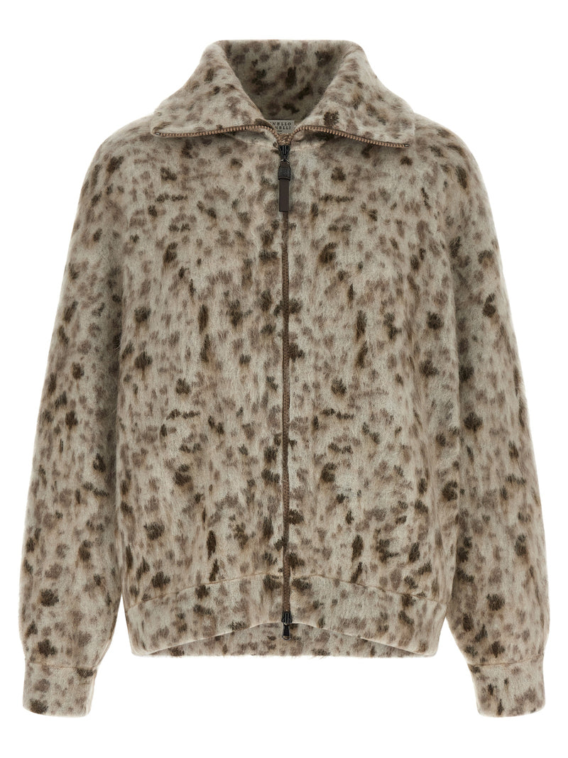 Brunello Cucinelli Multicolor Wool Cardigan
