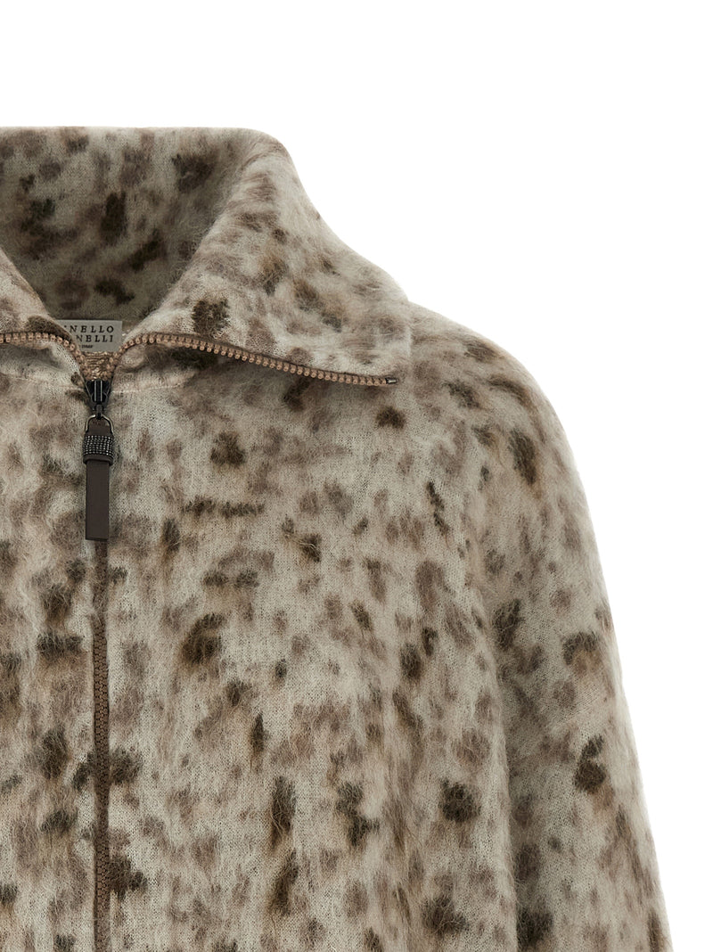 Brunello Cucinelli Multicolor Wool Cardigan
