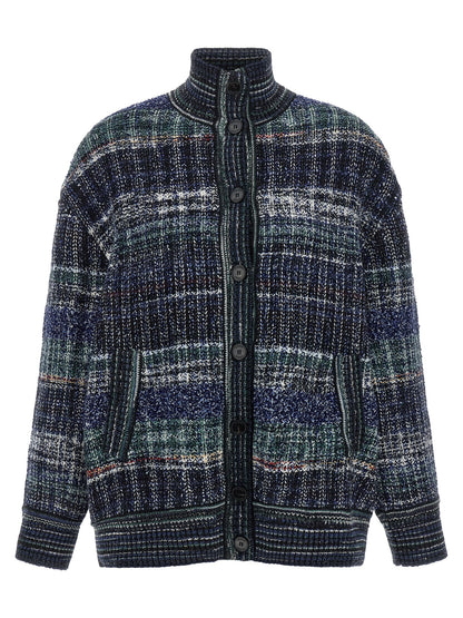 Missoni Blue Wool Cardigan