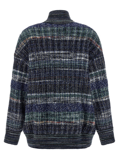 Missoni Blue Wool Cardigan