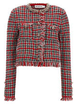 Self-Portrait Multicolor Cotton Full-Length Jacket