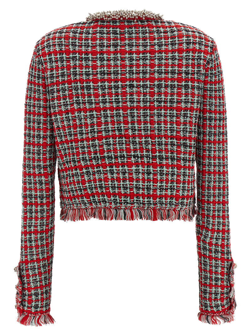 Self-Portrait Multicolor Cotton Full-Length Jacket