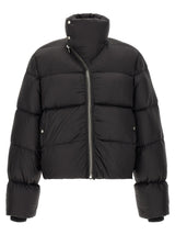 Rick Owens Black Nylon Full-Length Jacket
