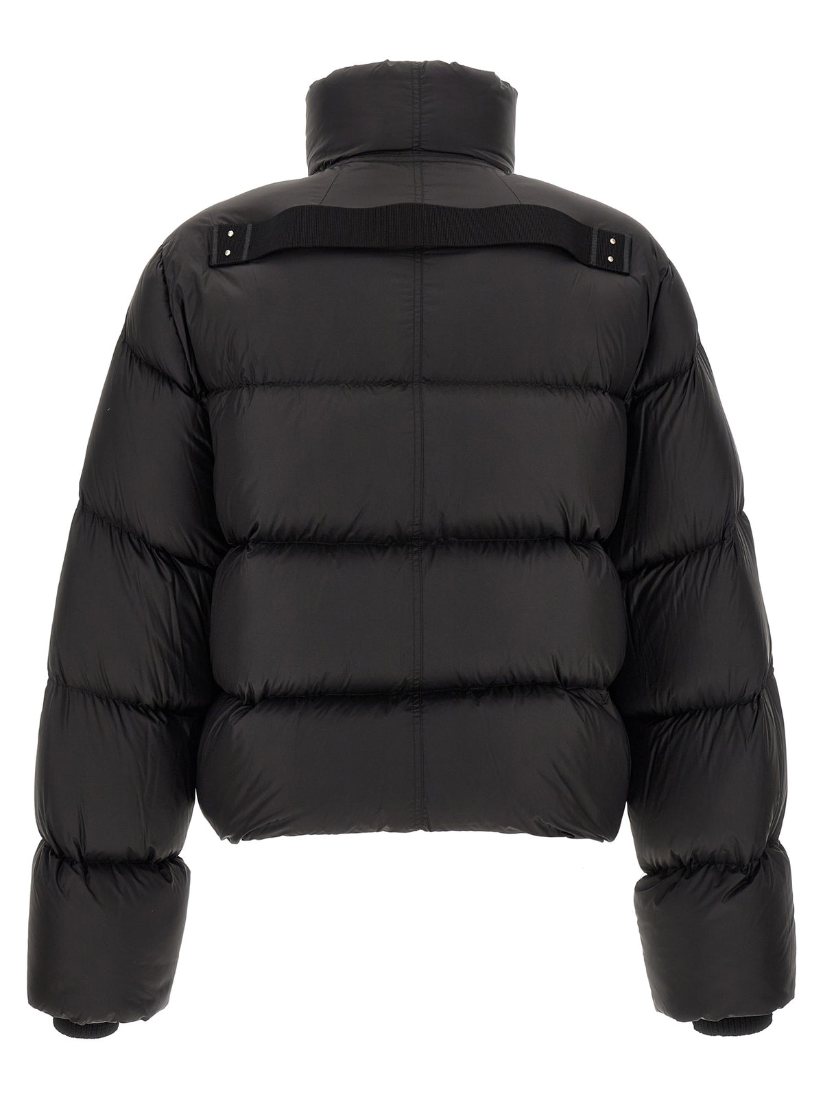 Rick Owens Black Nylon Full-Length Jacket
