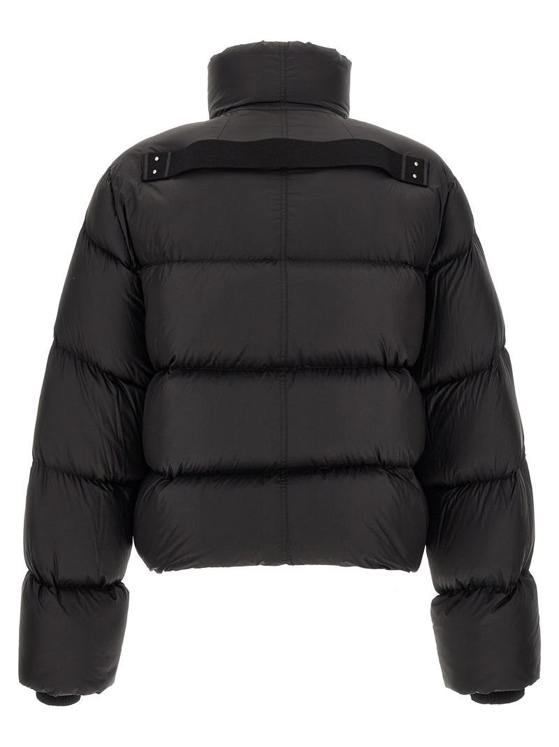 Rick Owens Black Nylon Full-Length Jacket