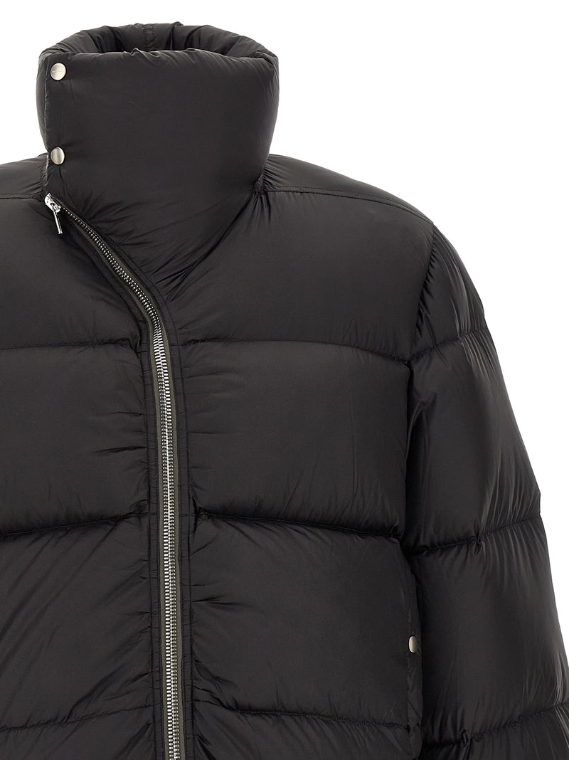 Rick Owens Black Nylon Full-Length Jacket