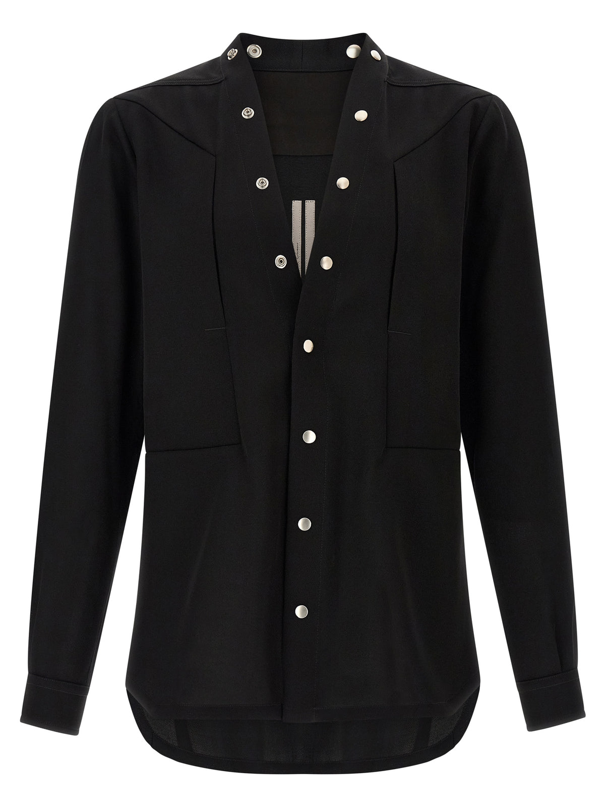 Rick Owens Black Cotton Blouse