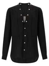 Rick Owens Black Cotton Blouse