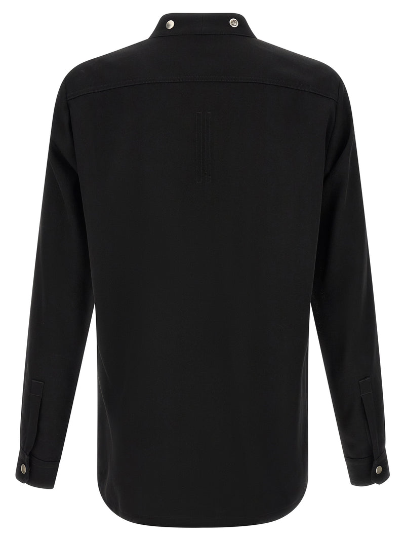 Rick Owens Black Cotton Blouse