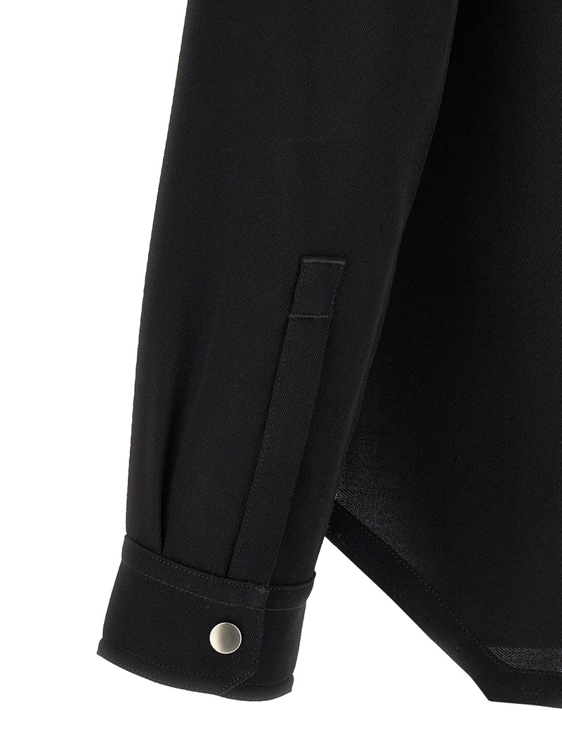 Rick Owens Black Cotton Blouse