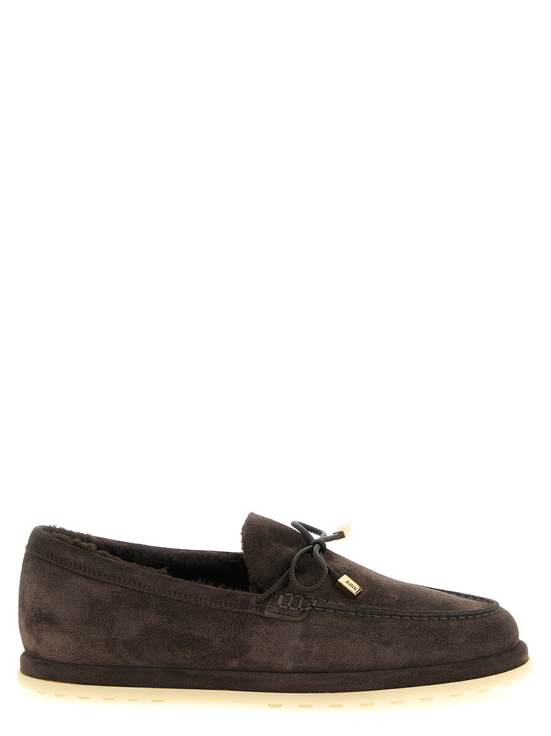 Tod's Brown Calfskin Slip-On Loafers