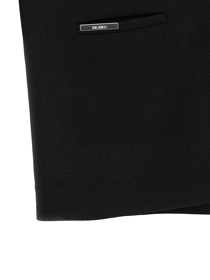 The Attico Black Polyamide Short Dress