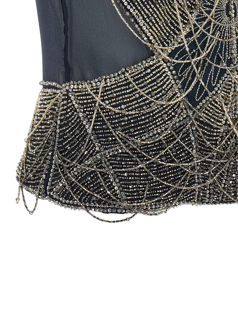 The Attico Blue Silk Tank Tops