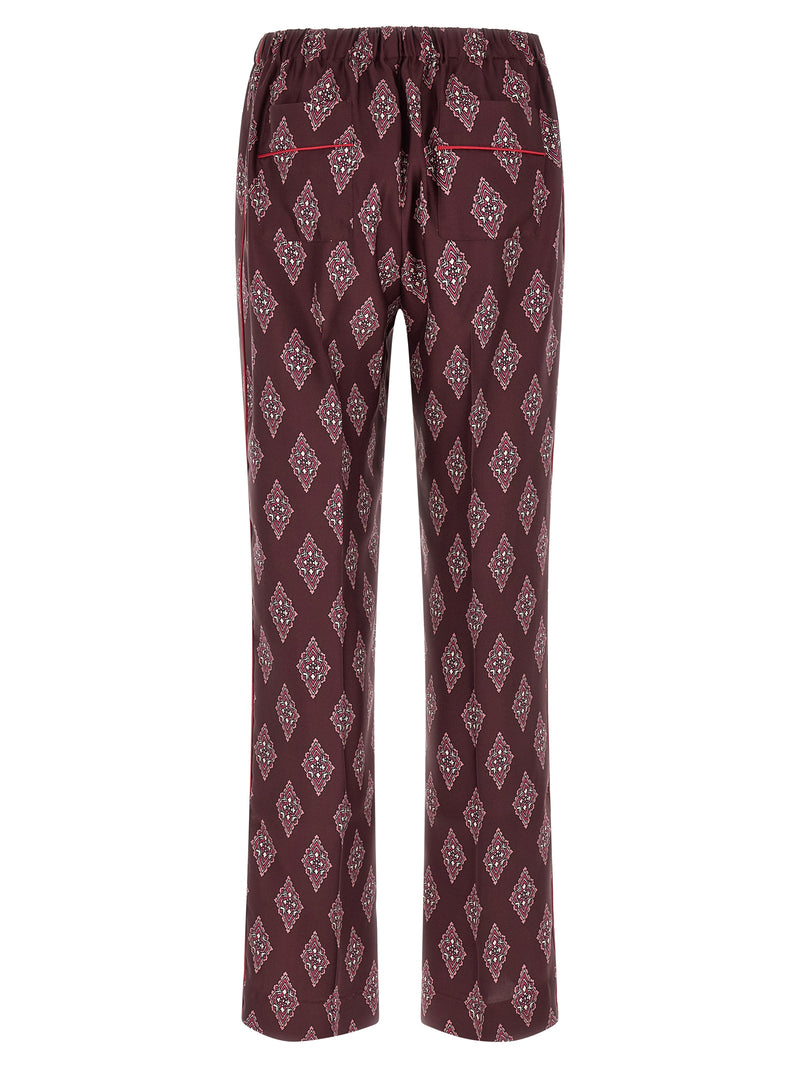 F.R.S. - FOR RESTLESS SLEEPERS Multicolor Silk Casual Pants