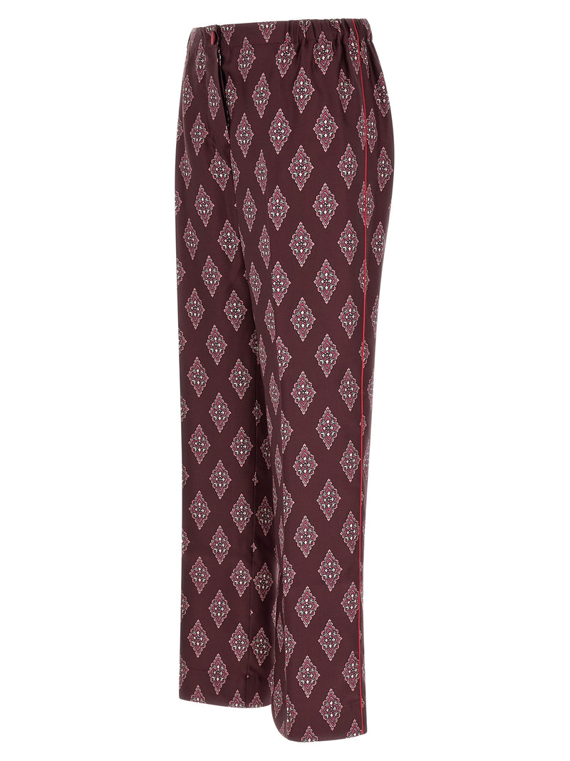 F.R.S. - FOR RESTLESS SLEEPERS Multicolor Silk Casual Pants