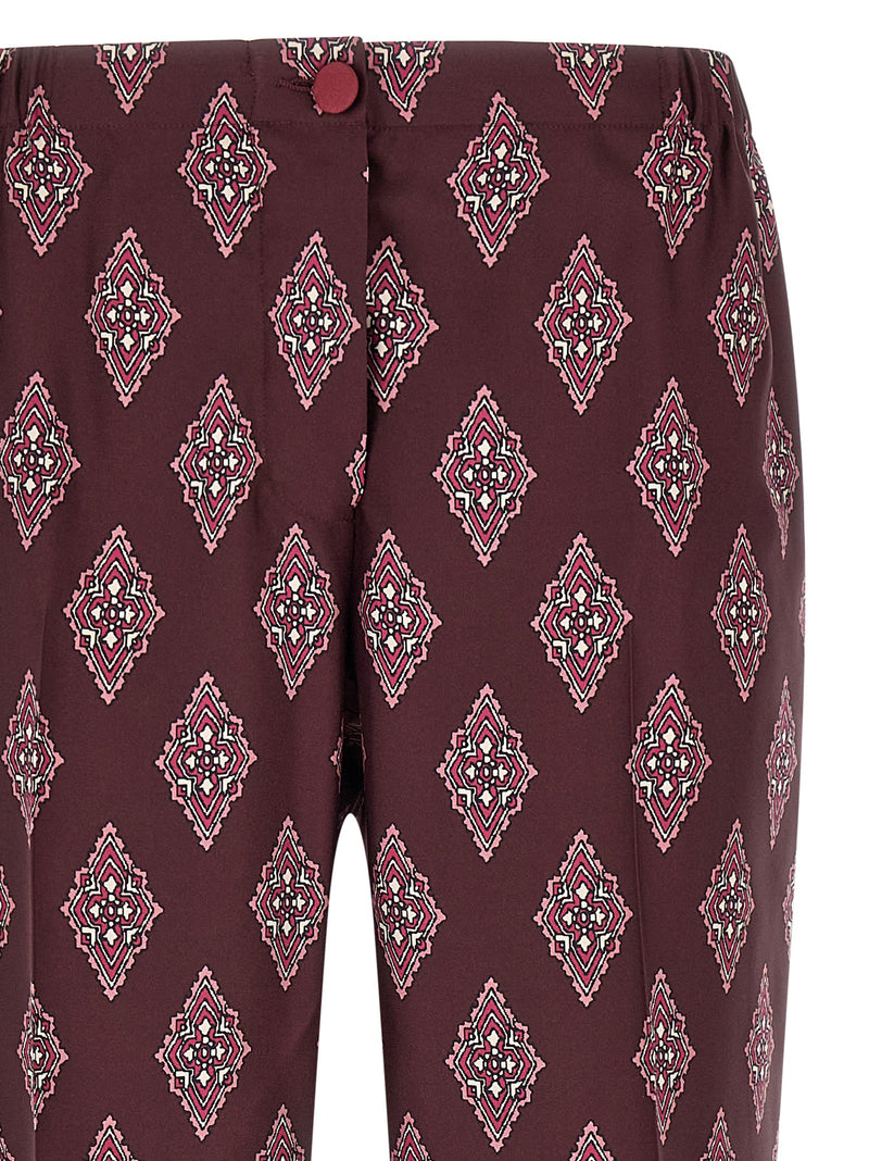 F.R.S. - FOR RESTLESS SLEEPERS Multicolor Silk Casual Pants