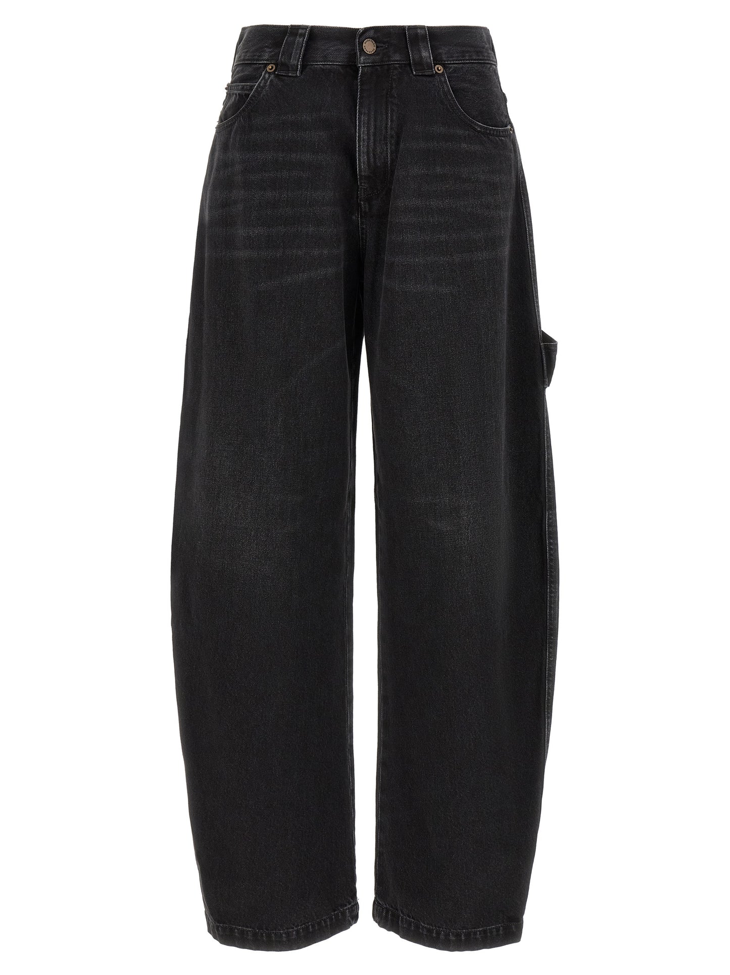 Darkpark Black Cotton Relaxed Fit Jeans