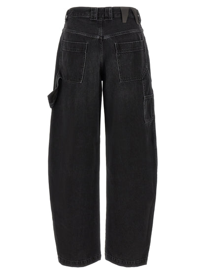 Darkpark Black Cotton Relaxed Fit Jeans