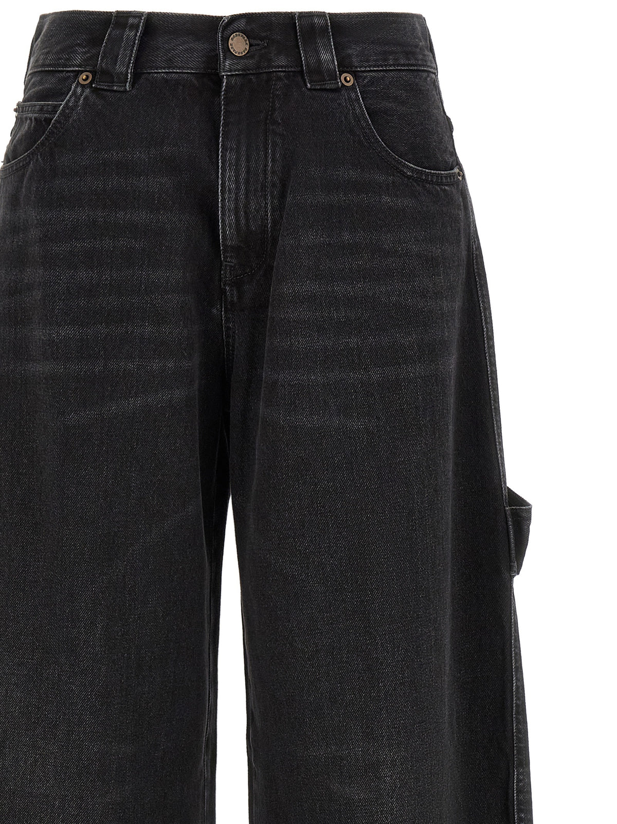 Darkpark Black Cotton Relaxed Fit Jeans
