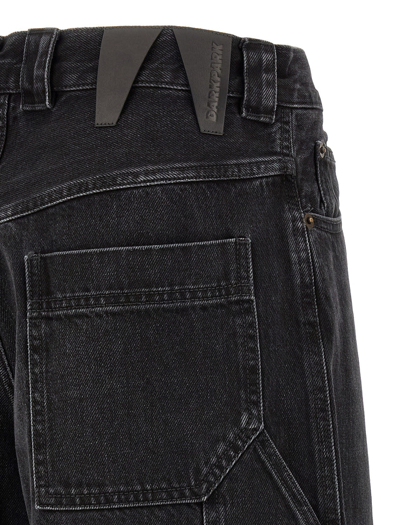Darkpark Black Cotton Relaxed Fit Jeans