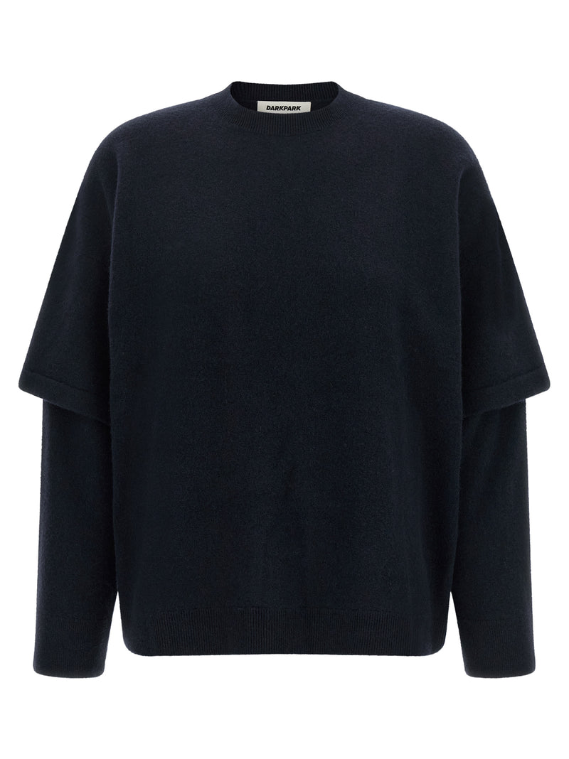 Darkpark Blue Merino Wool Cardigan