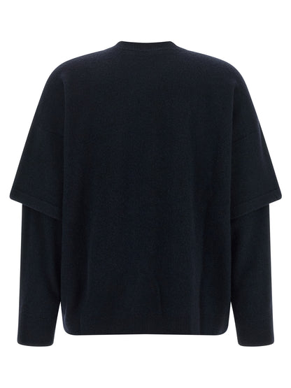 Darkpark Blue Merino Wool Cardigan