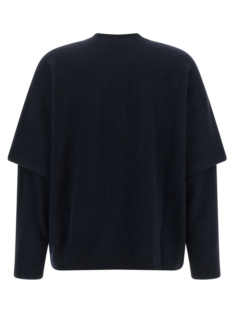Darkpark Blue Merino Wool Cardigan