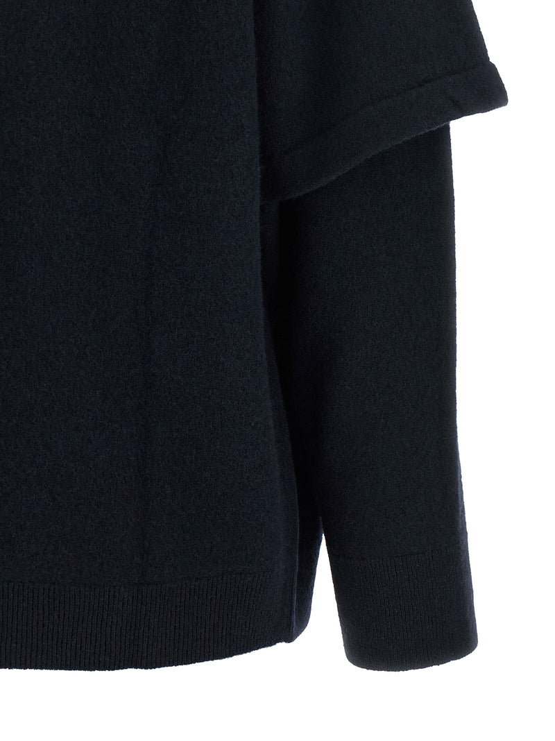 Darkpark Blue Merino Wool Cardigan