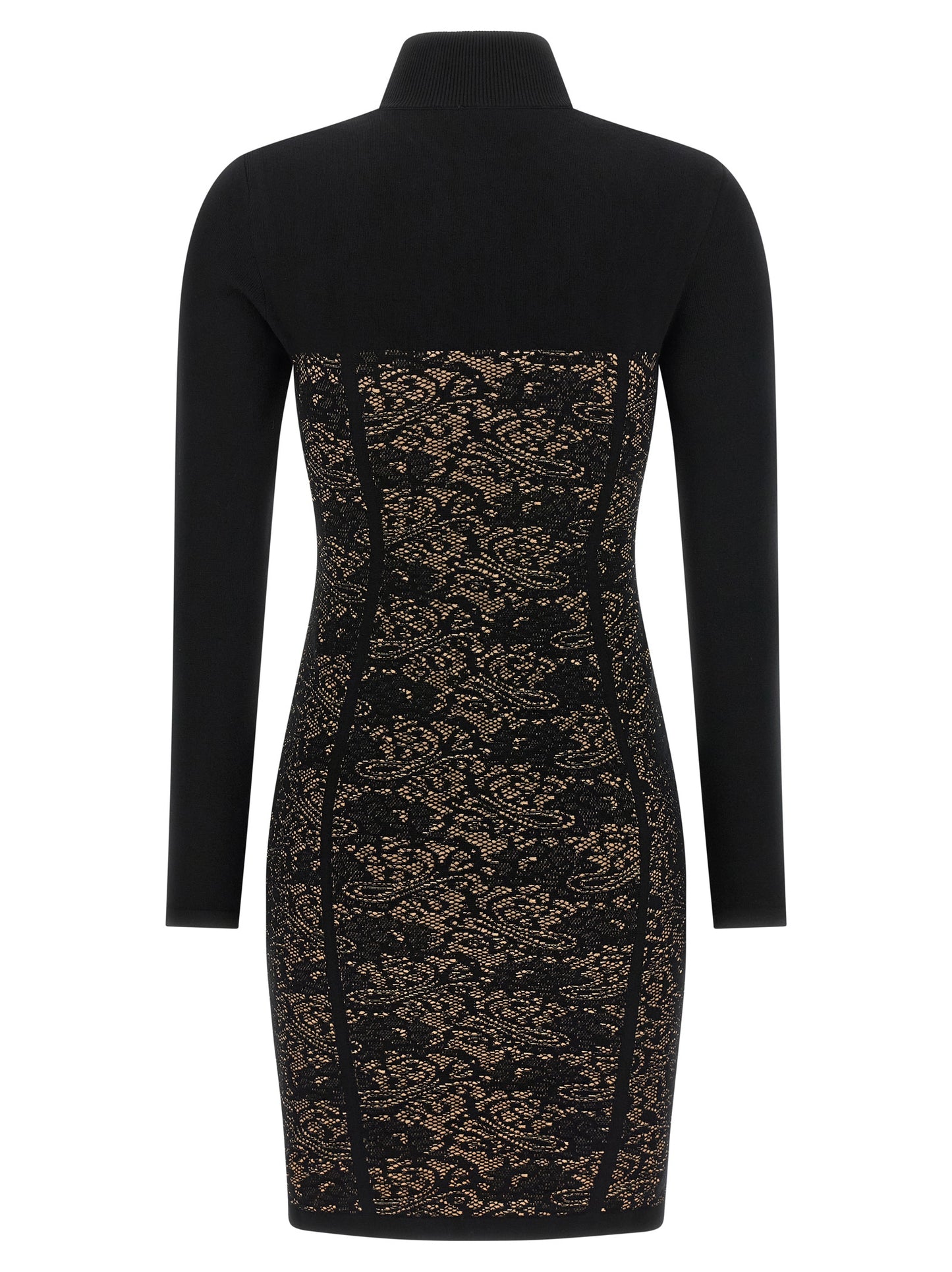 Elisabetta Franchi Black Viscose Short Dress