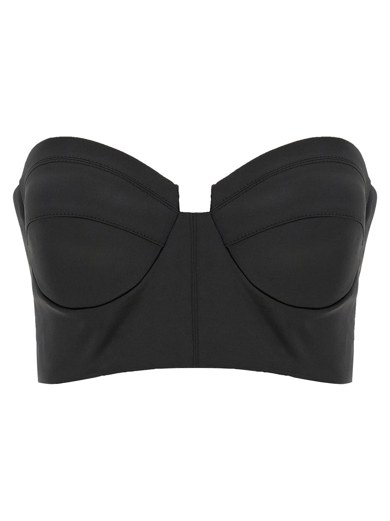 Elisabetta Franchi Black Polyester Tank Tops
