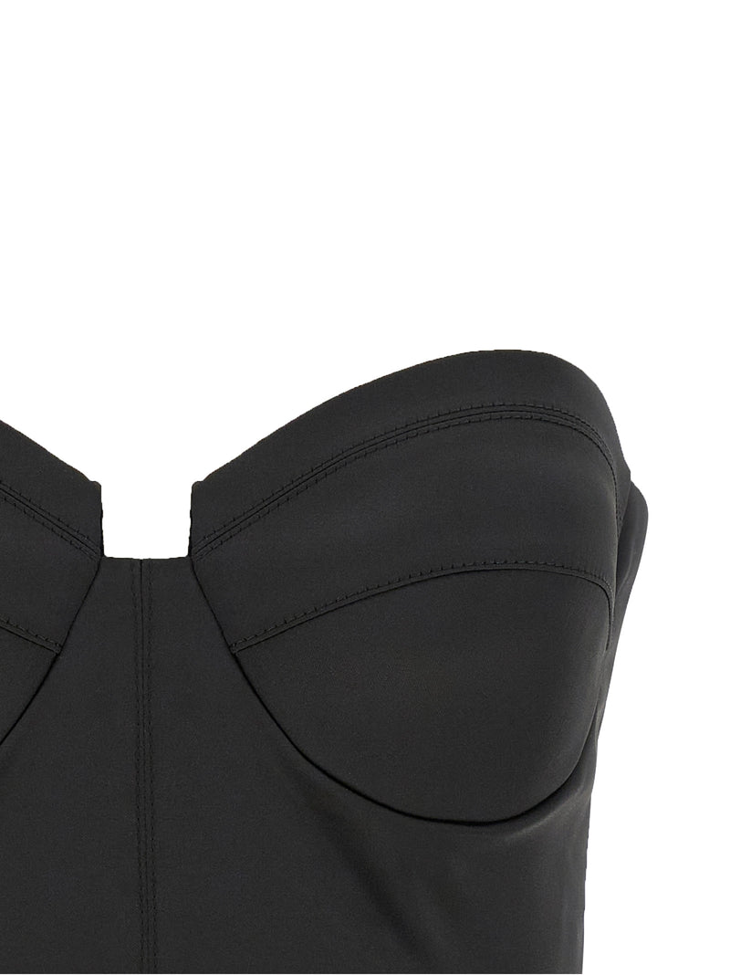 Elisabetta Franchi Black Polyester Tank Tops