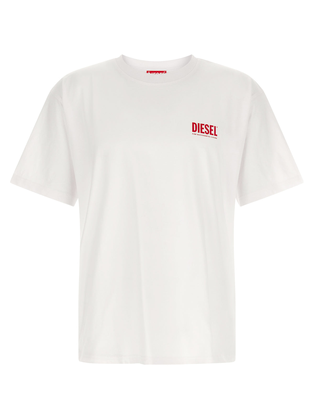 T-shirt blanc en coton Diesel