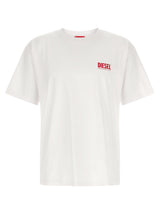 T-shirt blanc en coton Diesel