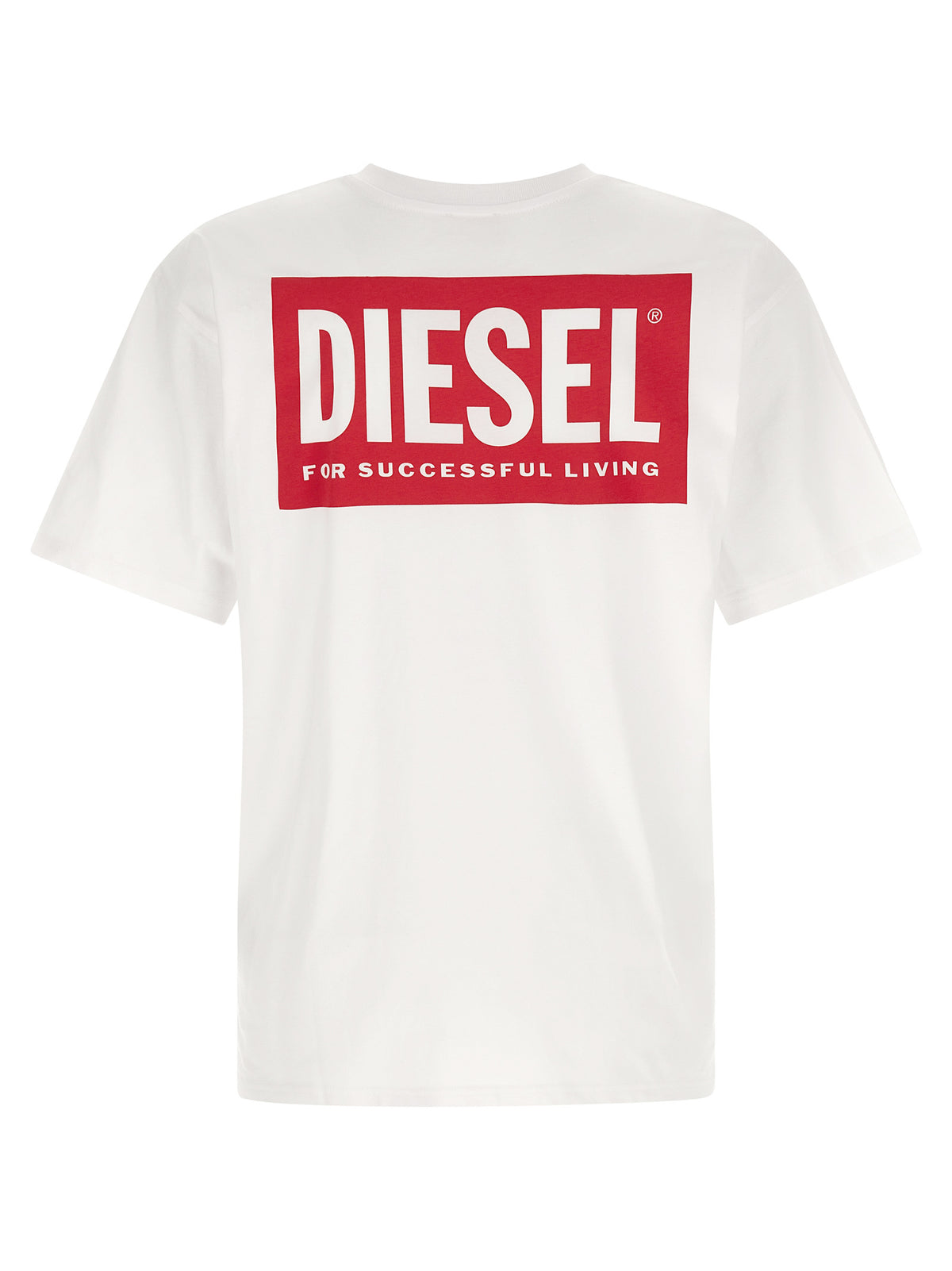 T-shirt blanc en coton Diesel