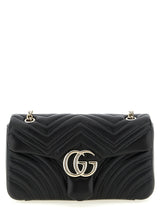 Gucci GG Marmont Black Lamb Leather Shoulder Bag