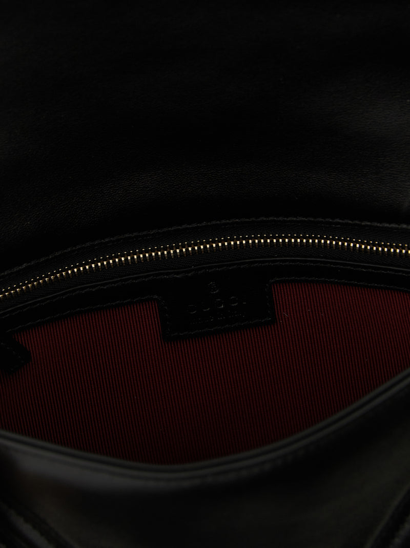 Gucci Black Lamb Leather Shoulder Bag