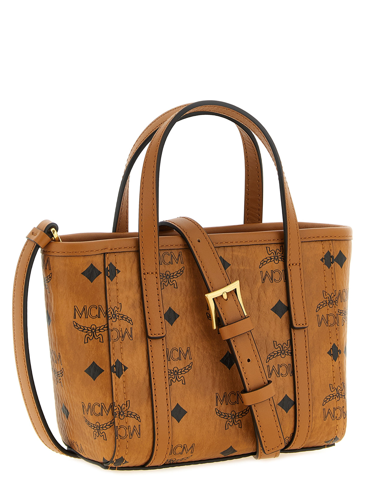 MCM Toni Brown Polyethylene Tote Bag - Chic & Versatile