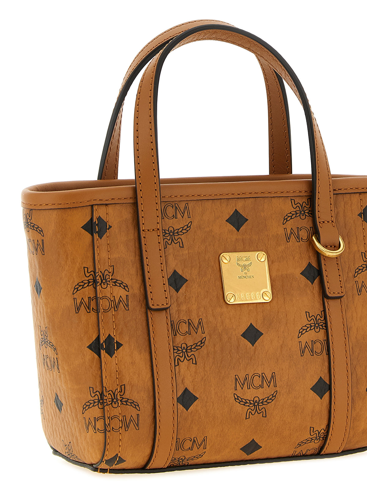 MCM Toni Brown Polyethylene Tote Bag - Chic & Versatile