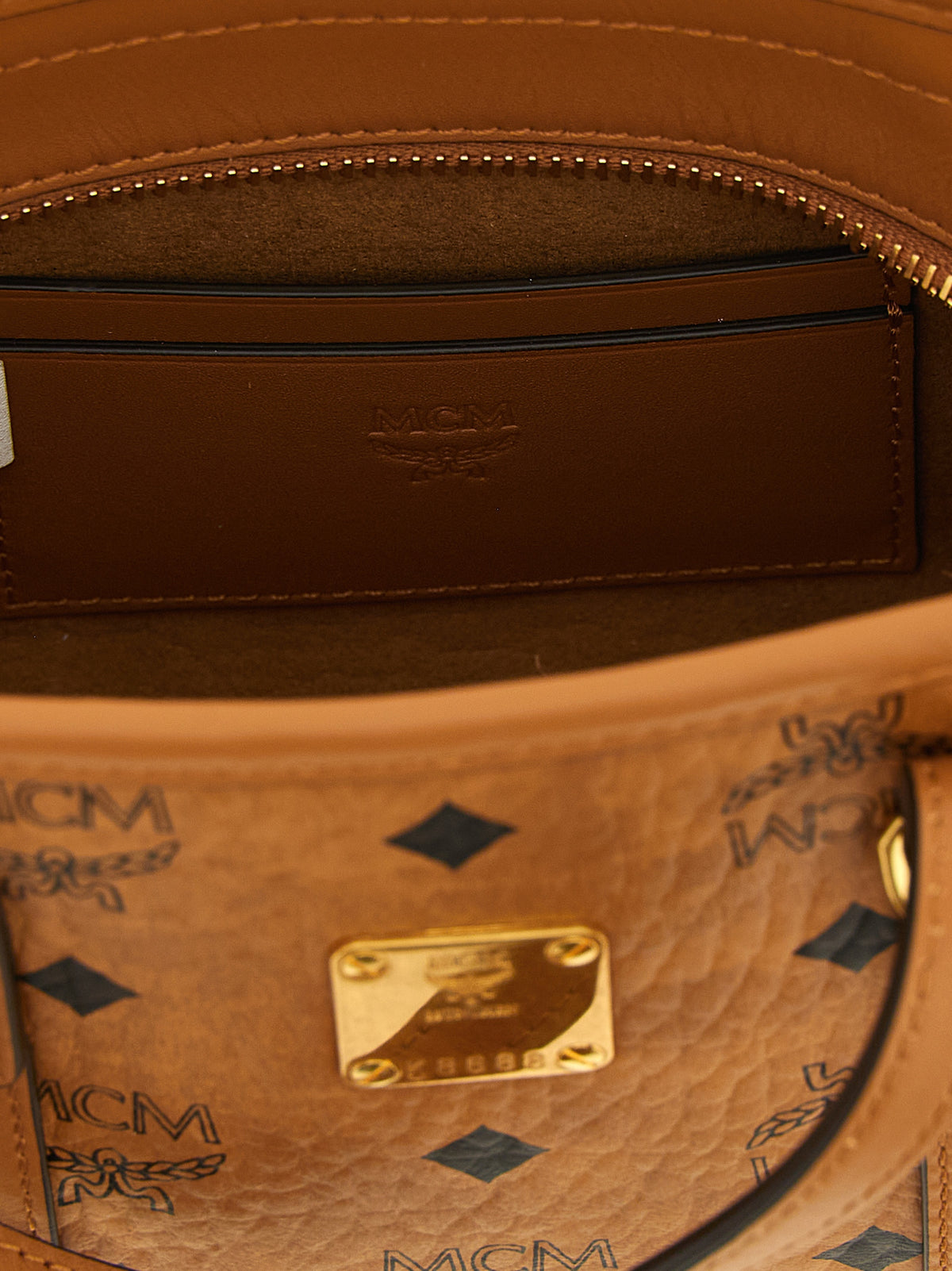 MCM Toni Brown Polyethylene Tote Bag - Chic & Versatile