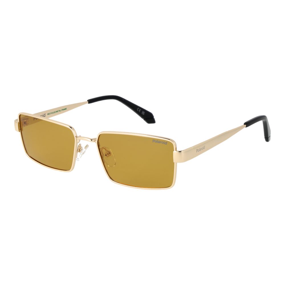 Polaroid Gold Metal Sunglasses