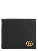Gucci Black Calfskin GG Marmont Wallet